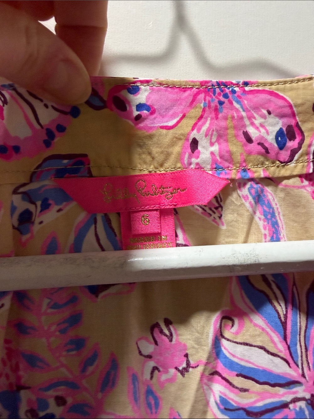 Lilly Pulitzer Pink and Yellow Floral Wrap Midi Dress size 6 - Picture 2 of 2
